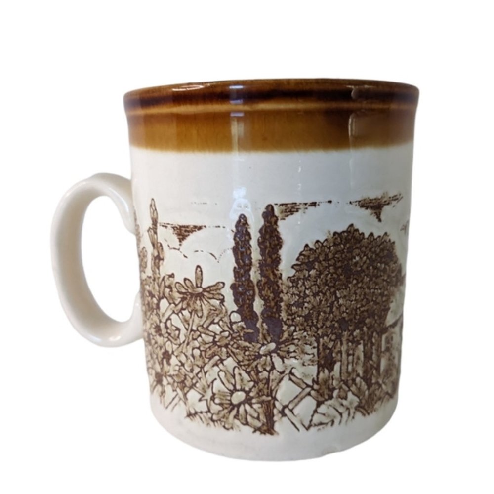 Vintage Bilton’s England Coffee Mug Bilton's Embossed English Village